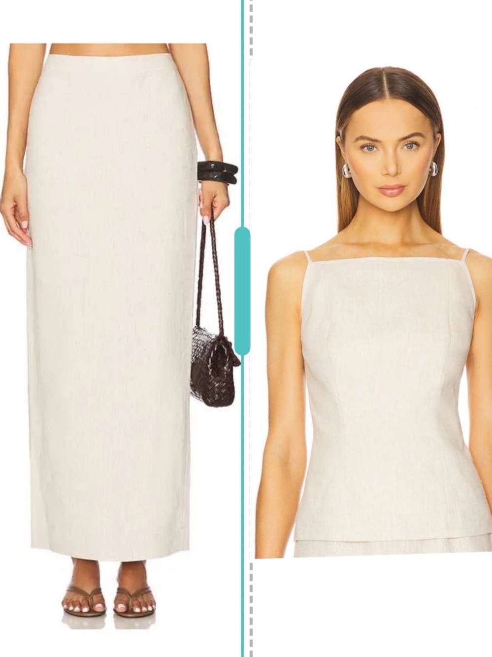 TULAROSA Kaya Maxi Skirt & Jaxi Top Set